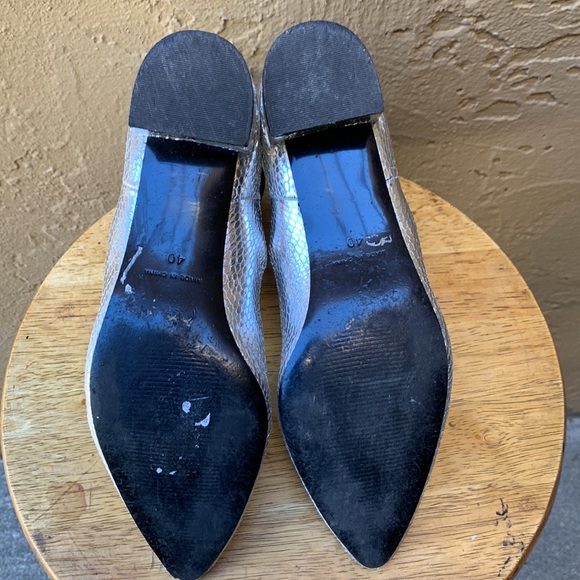 TopShop Krazy Chelsea Metallic Silver Ankle Booties - Picture 8 of 11